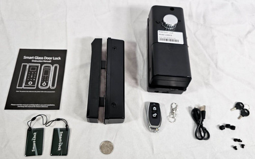 Smart glass door lock - glass, keyless